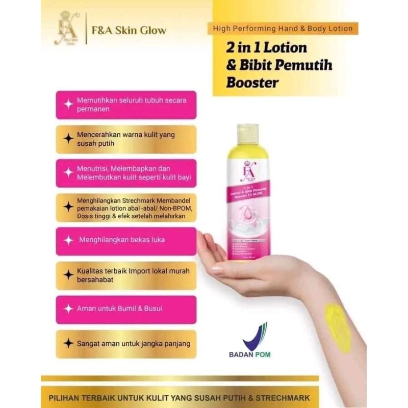 LOTION BRIHGTENING F&A SKIN GLOW
