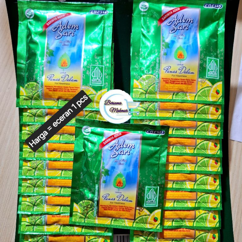 

Eceran Adem Sari bubuk sparkling lime 1 sachet