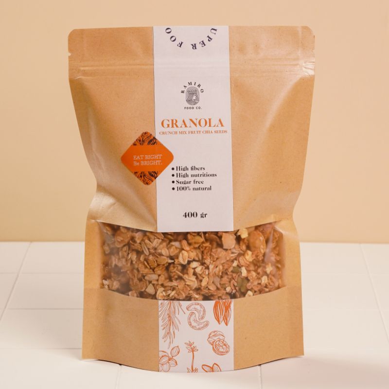 

Granola Crunch Mix Fruit Chia Seeds 400 gr