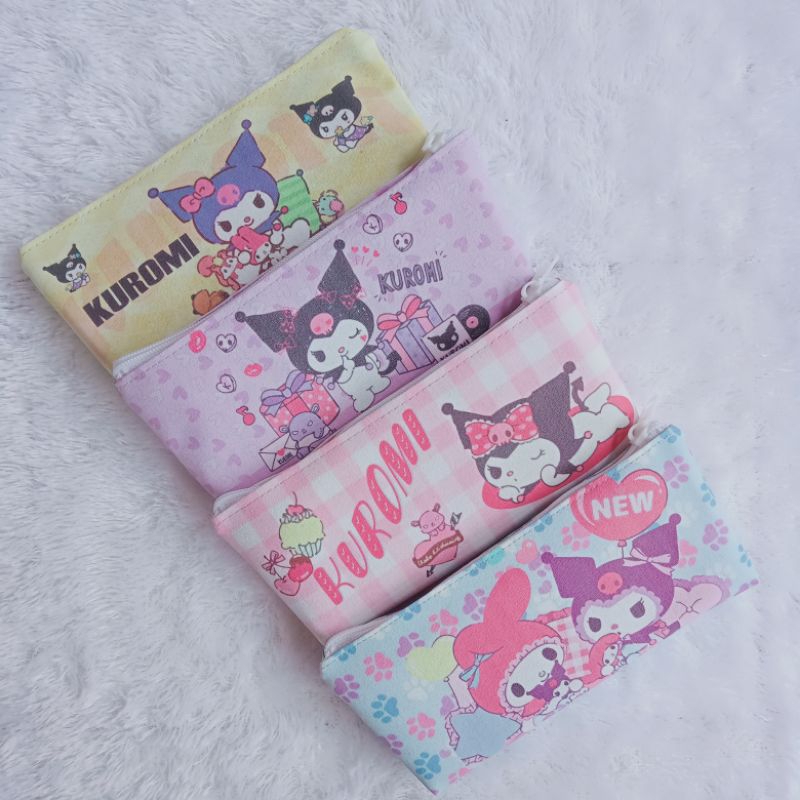 

pouch kuromi sanrio viral / tempat pensil kuromi