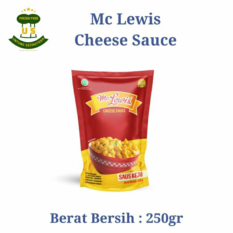 

Mc Lewis Cheese Sauce 250gr Saus Keju Cheese saos Saus Siram keju saus keju saos cheese Mclewis Cheese Mc Lewis