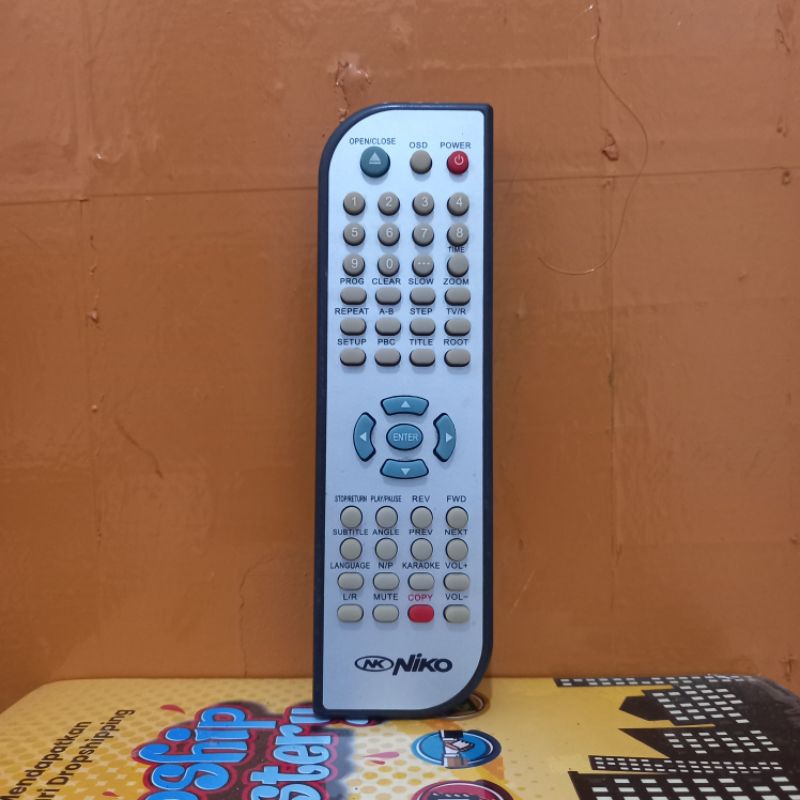 REMOTE ORIGINAL DVD PLAYER KARAOKE NIKO