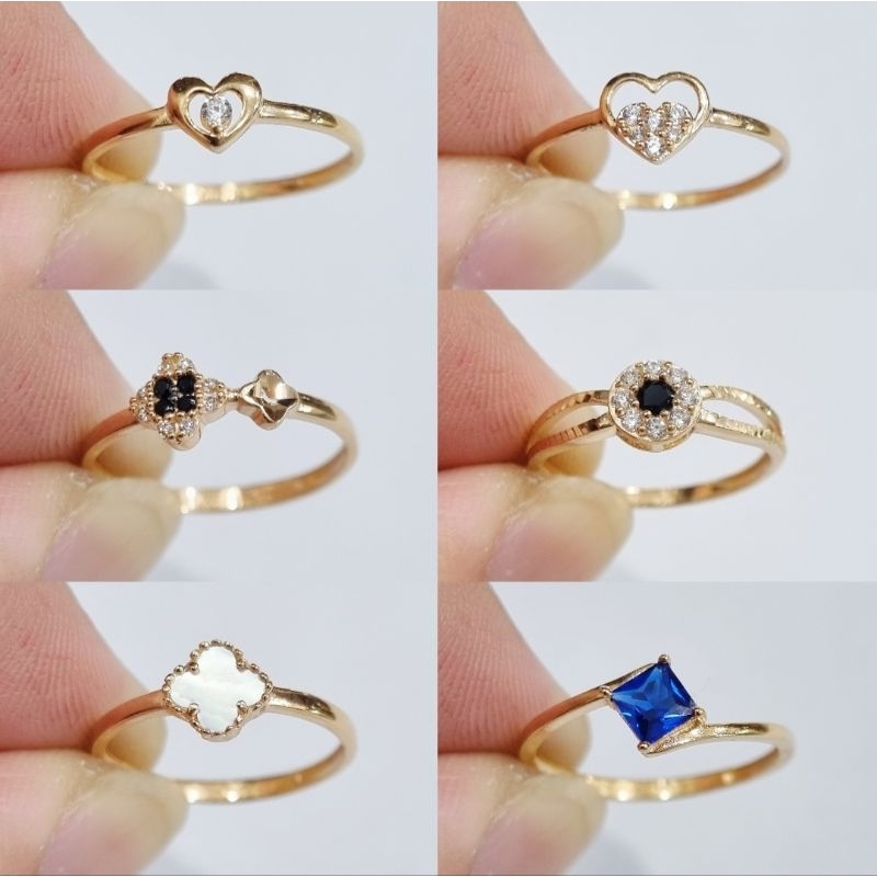 Cincin Emas Ukuran Ring Size 12 Kadar 6K 30% 300 - X4