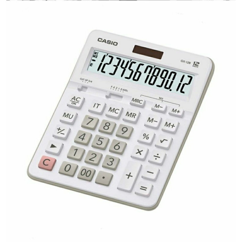 

Casio GX-12B-WE Kalkulator Toko Dagang Calculator 12 Digits Garansi Resmi SNI