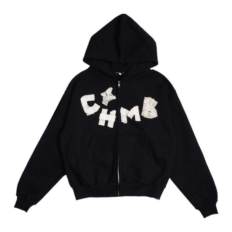 HOODIE CHAMBRE DE LA VAIN | HOODIE ZIPPER BOXY PRIA WANITA | CHAMBREDELAVAIN HITAM | HOODIE PREMIUM