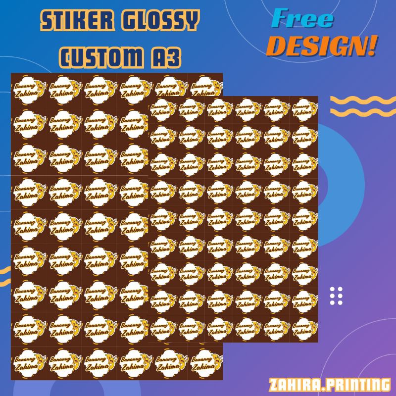

Stiker A3 logo makanan