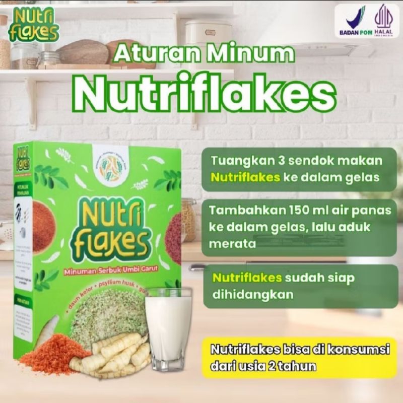 

Nutriflakes Umbi Garut Asam Lambung Maag dan Gerd