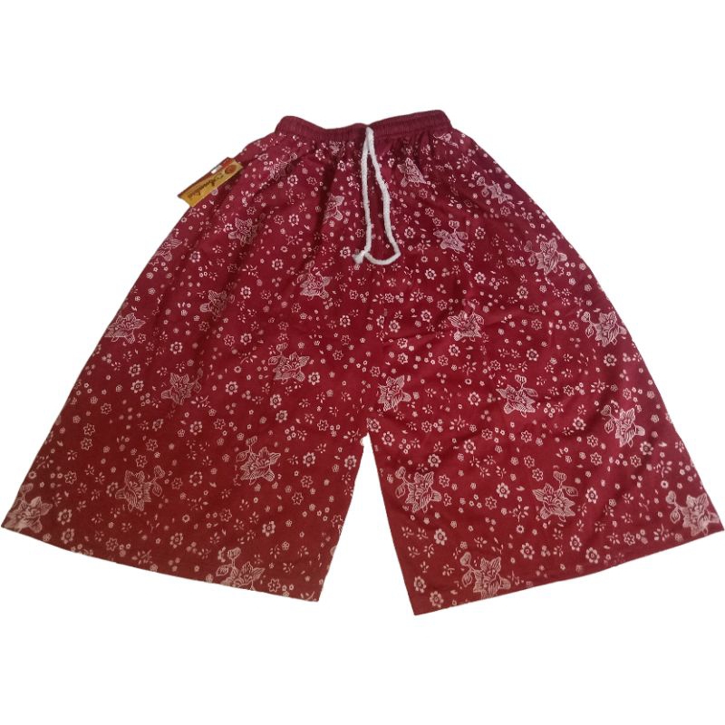 Celana Pendek Santai Wanita Super Jumbo L5 Celana Kolor Motif Bunga Murah Terlaris