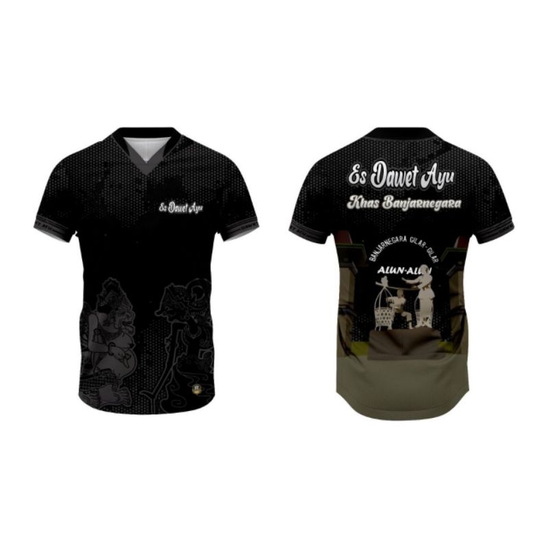 KAOS EDISI ES DAWET AYU BANJARNEGARA /ALUN-ALUN BANJARNEGARA FULL PRINTING KUALITAS PREMIUM