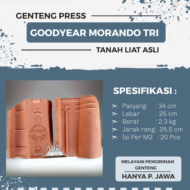 Genteng Goodyear Morando Tri | Genteng Morando Natural