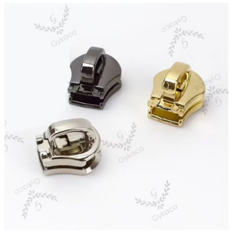 Aksesoris Tas Kepala Resleting (Zipper puller) Buntung/ Gundul No. 5 (BESI) - (IMPORT)