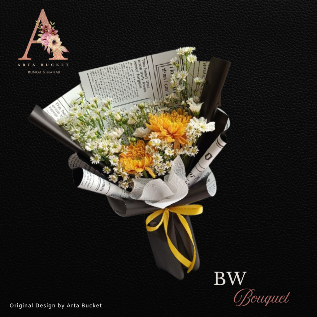 Bucket Bouquet Buket Bouket Kado Hadiah Gift Give Edisi Spesial Girly Bunga Mawar Daisy Warna Kunign