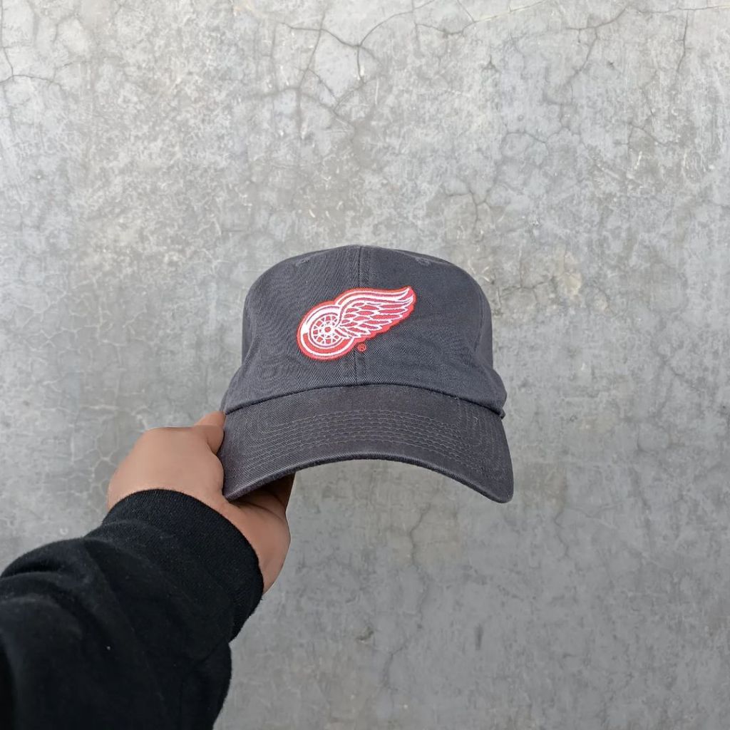 Topi Caps Unisex Pria Wanita NHL DETROIT RED WINGS Ahead Original