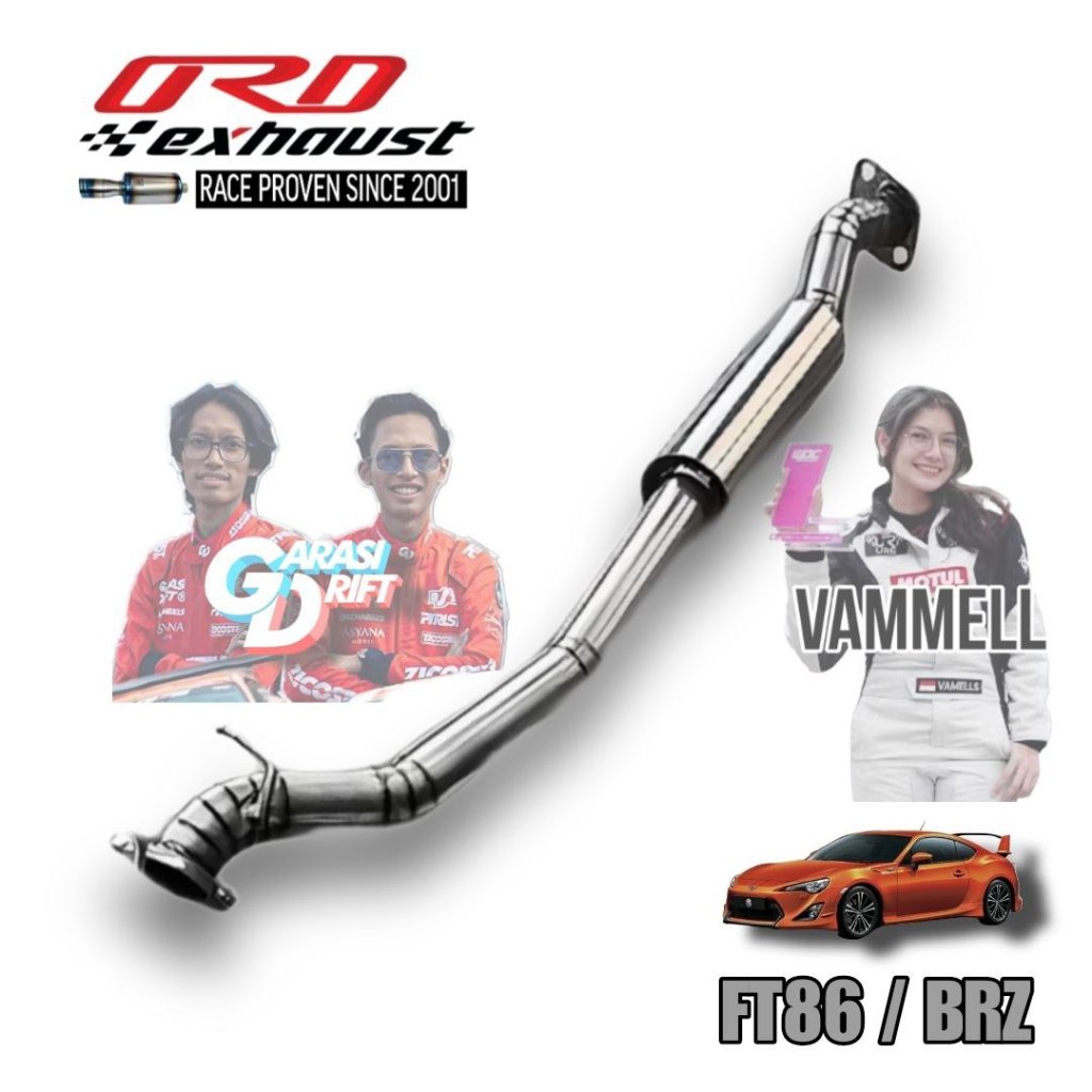 ORD Centerpipe GT 86 FT 86 GT86 Subaru BRZ FT86 Non Resonator