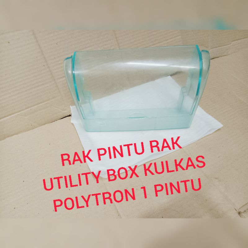 RAK PINTU KULKAS.RAK UTILITY BOX KULKAS POLYTRON.  1 PINTU SECOND ORIGINAL