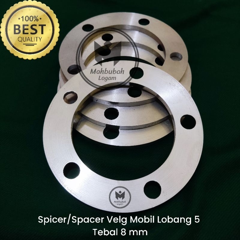 Spacer Velg Mobil Lobang 5 PCD 5x139,7 Tebal 8 mm & 5 mm 1 Pcs