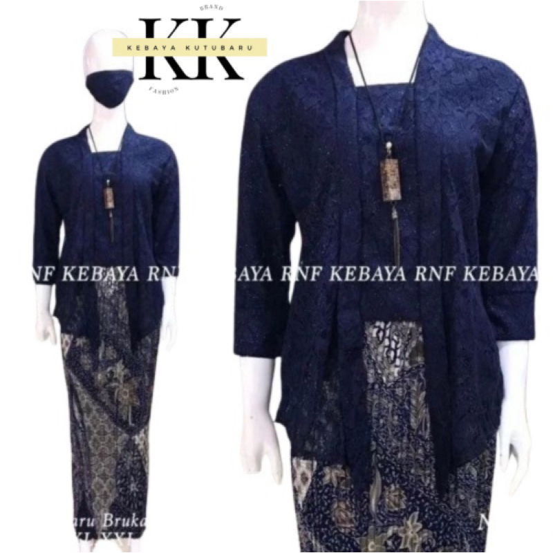 Atasan baju kebaya kutubaru brokat / brokat modern / untuk acara kondangan / pertunangan / wisuda / 