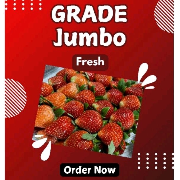 

STRAWBERRY FRESH JUMBO 1KG / BERRYBLISH / FRESH / STRAWBERRY