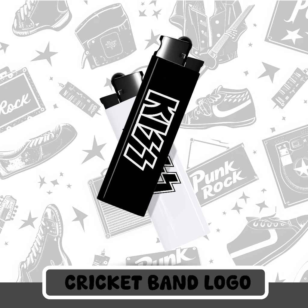 KOREK CUSTOM CRICKET | BAND SERIES | CRICKET MURAH | KOREK API UNIK KEREN LOGO BAND METAL KISS