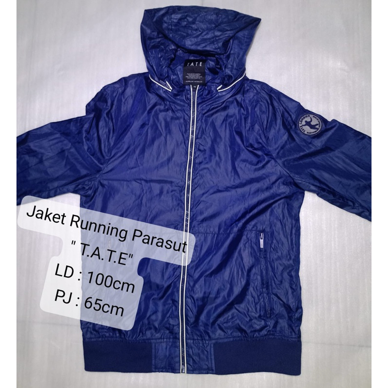 thrifting jaket outdoor parasut running hiking sepeda