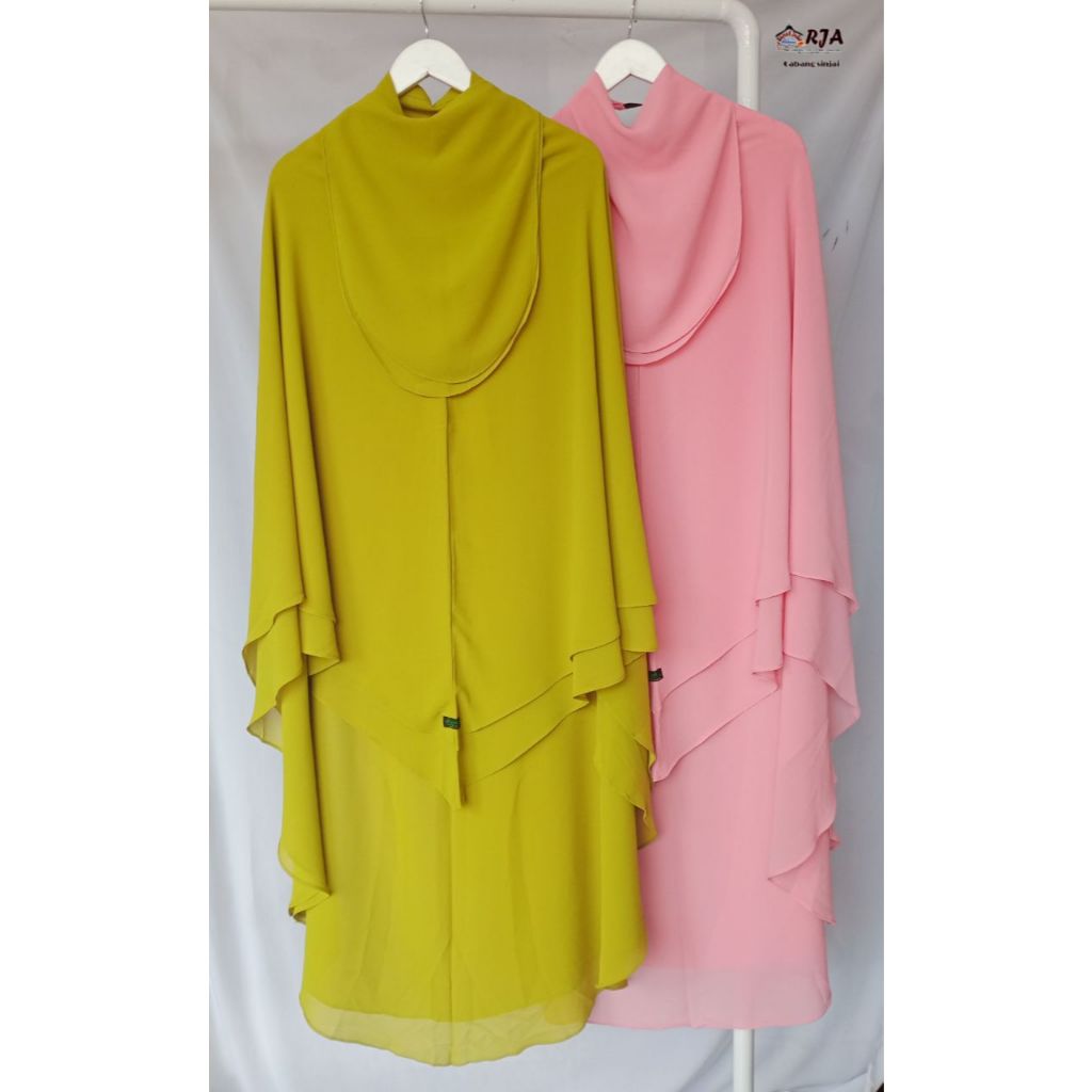 Hijab kerudung bergo Syar"i jumbo bahan ceruty