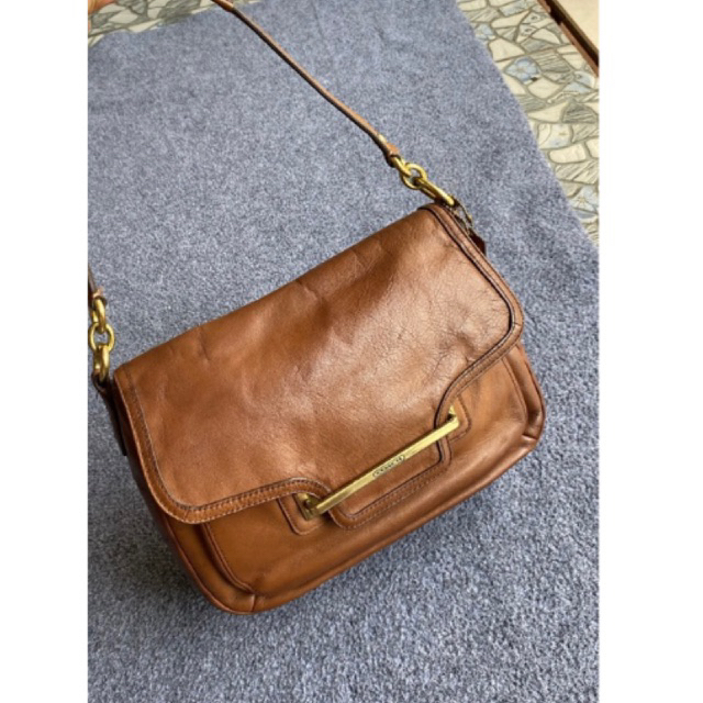 tas selempang hand bag coach coklat vintage jadul preloved second