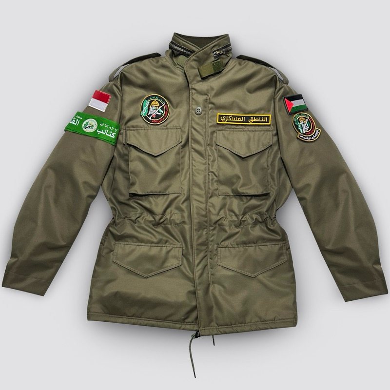 Jaket Palestina jaket parka army military Palestina jaket pria jaket m65