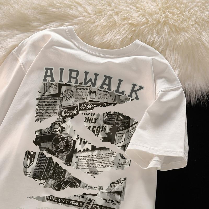 Washed T Shirt Katun Wanita Premium - Baju Lengan Pendek Oversize Wanita - Kaos Cewek - Retro Style 