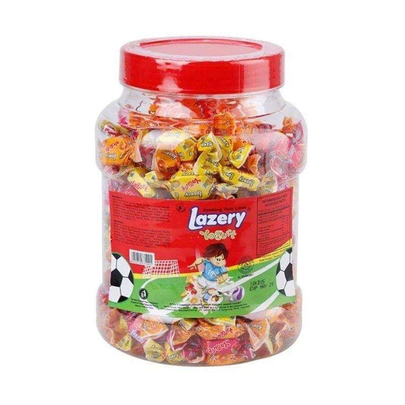 

PERMEN LAZERY YOGURT TOPLES ISI 200 BUTIR