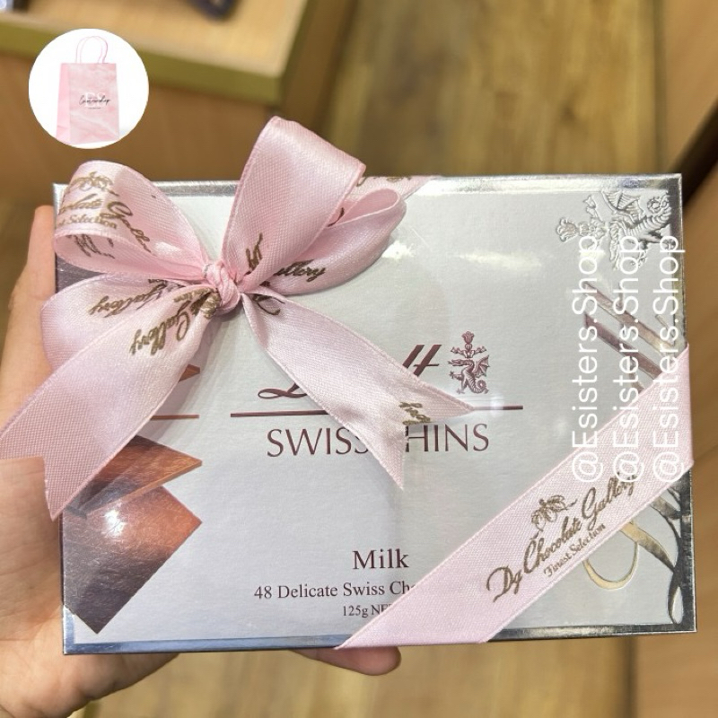 

Lindt Swiss Thins Milk Chocolate 48 Delicate Swiss Cokelat Lindt Coklat Import