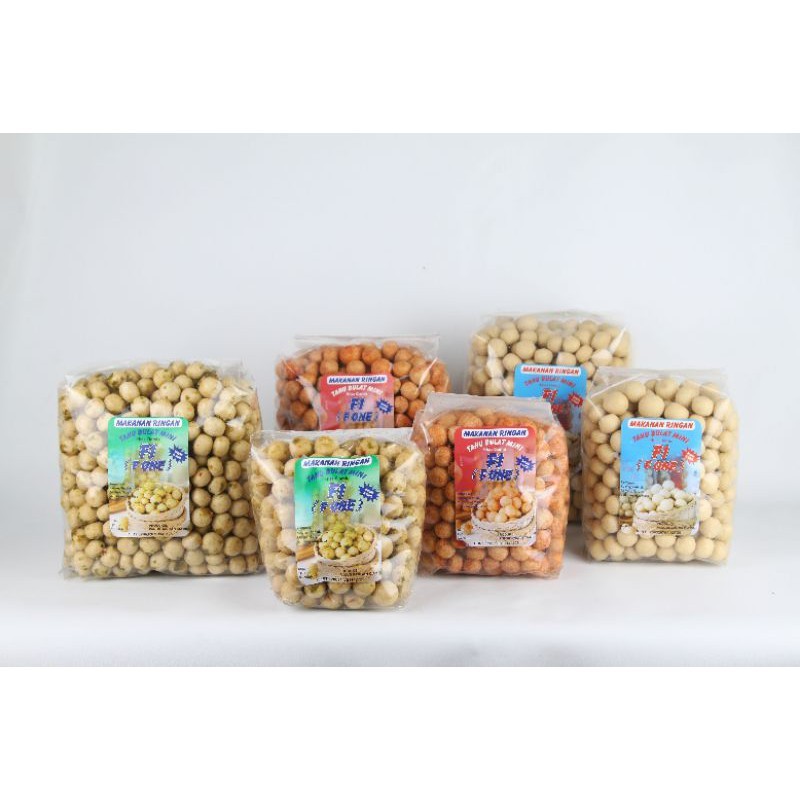 

HA [BUY 1 GET 1] Tahu Bulat Mini Kering F1 Ayam Bawang GR Free Balado GR