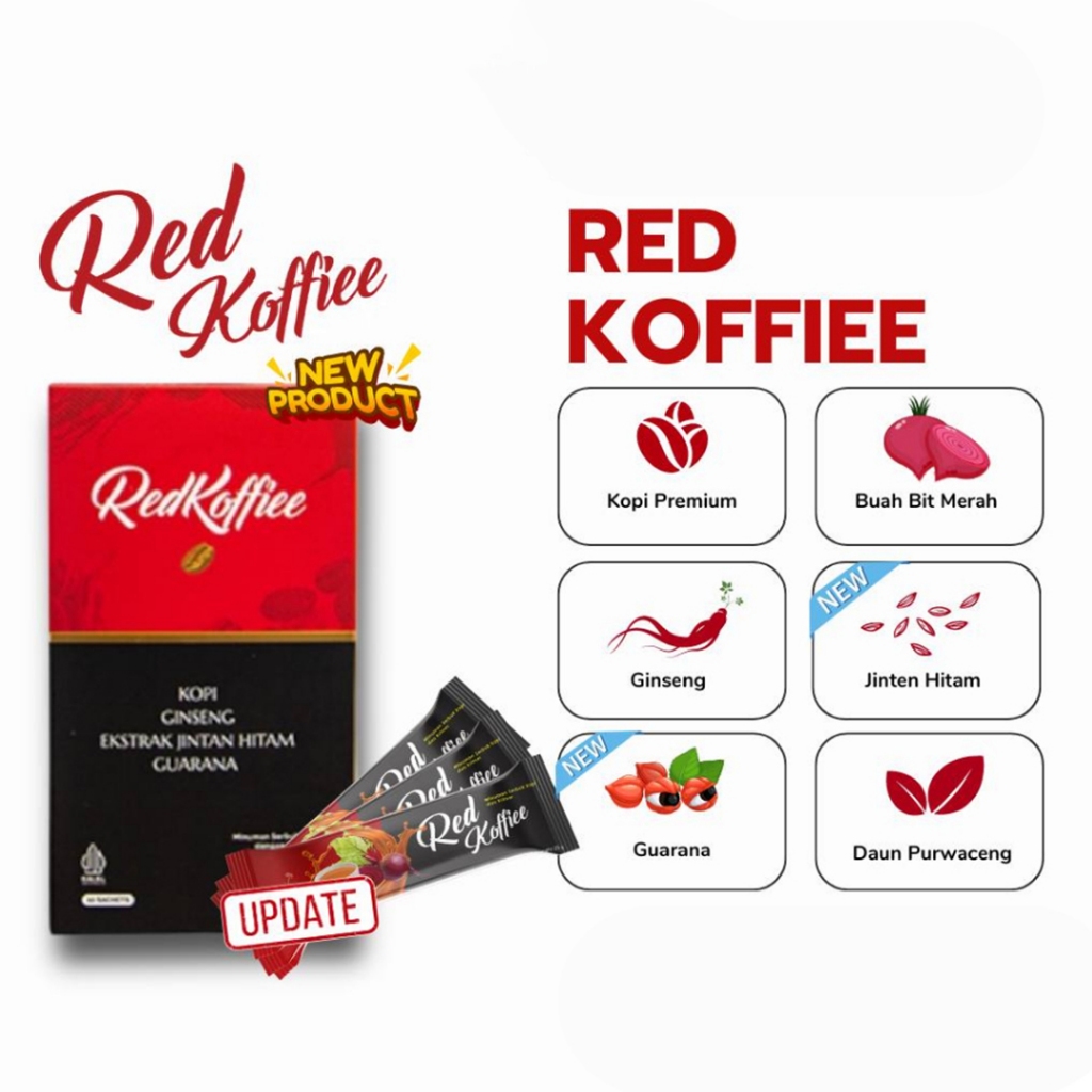 

Armina Kopi Merah Original Red Koffiee Tingkatan Stamina Pria dan Wanita Cegah Diabetes