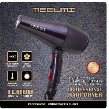 HAIR DRYER MEGUMI TURBO