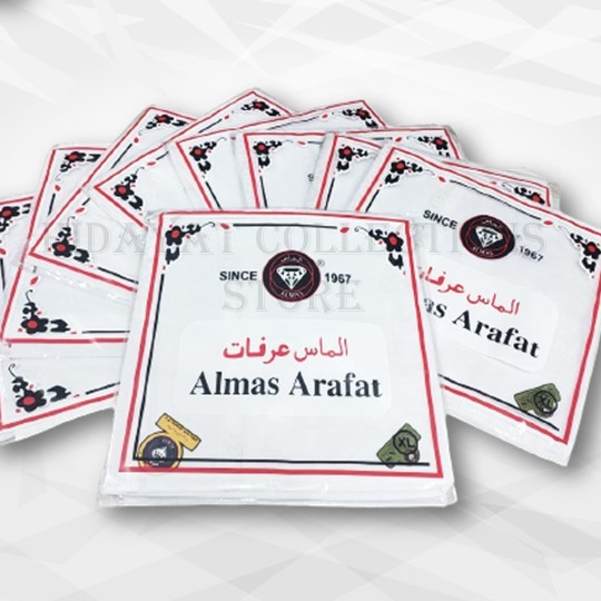 SORBAN ALMAS ARAFAT PUTIH POLOS UKURAN JUMBO