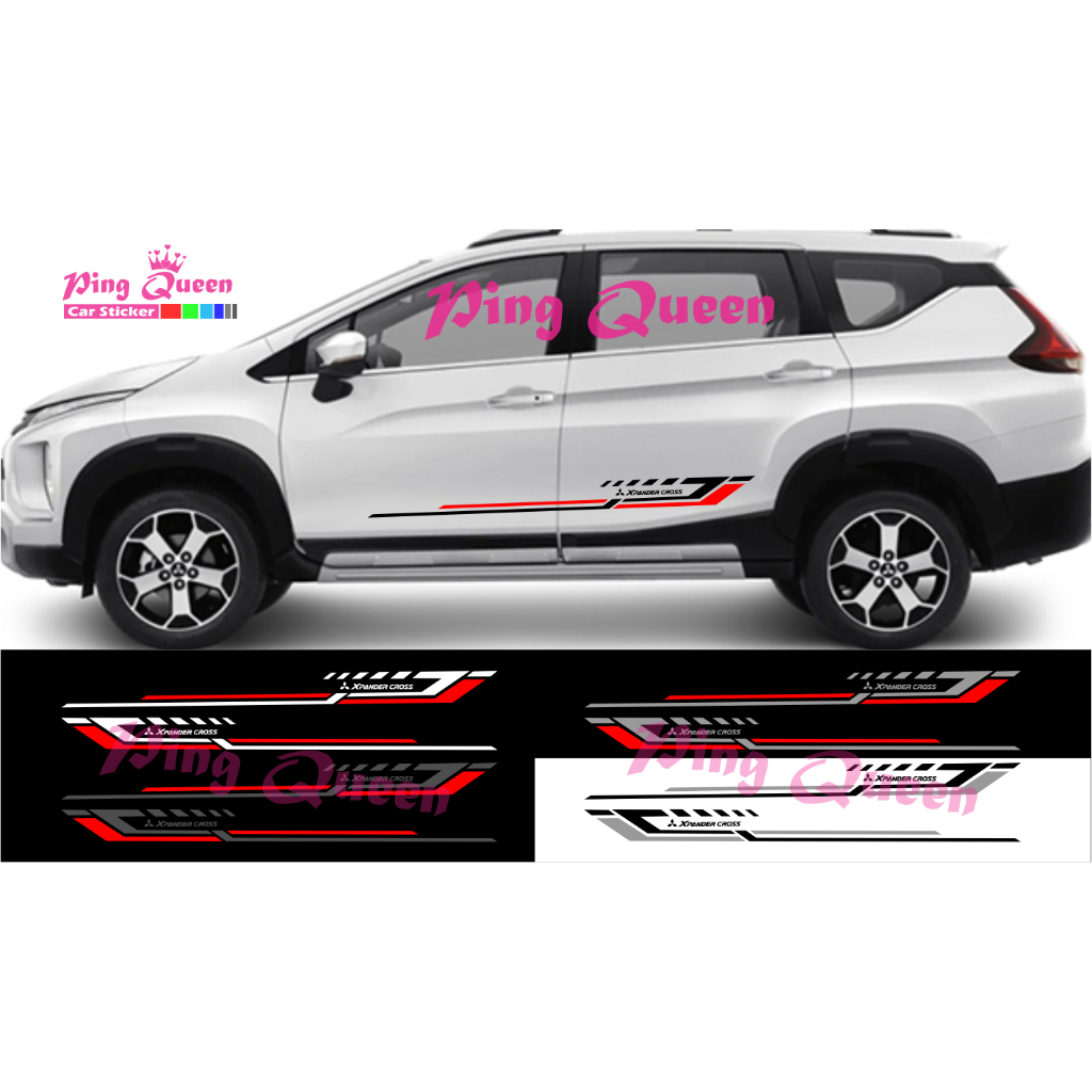 STICKER MOBIL MITSUBISHI XPANDER CROSS STICKER STRIPING VARIASI MOBIL XPANDER CROSS