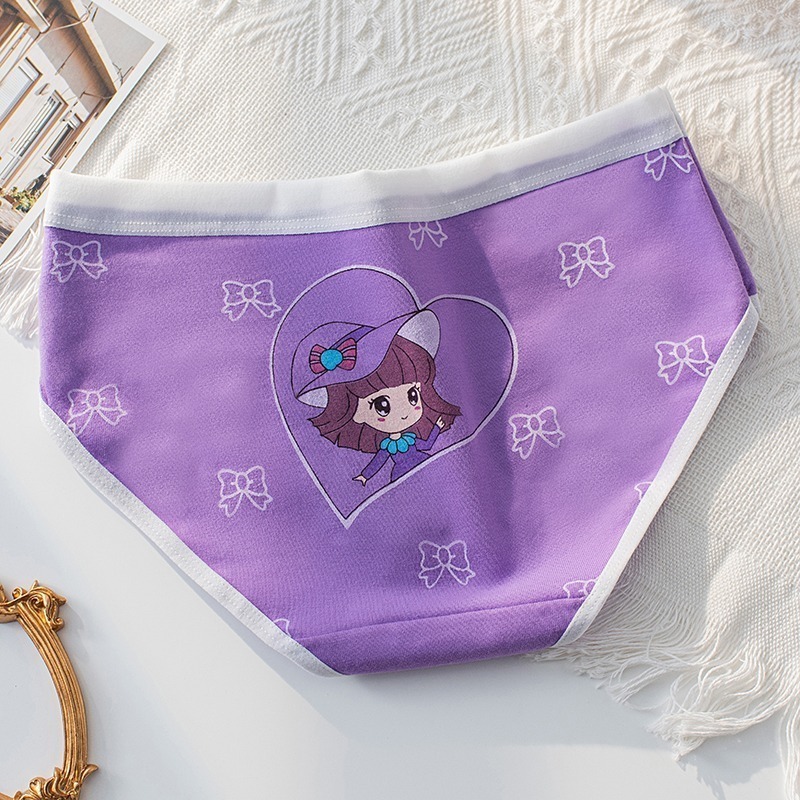 •Storeme.id•CD1822 Celana Dalam Segitiga Anak Perempuan CD Katun Motif Kartun Girl Ungu Purple Lucu