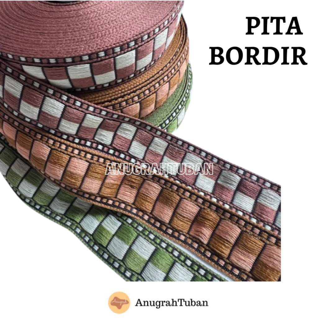 Pita Bordir/Pita Timbul/Pita Baju/Renda Bordir