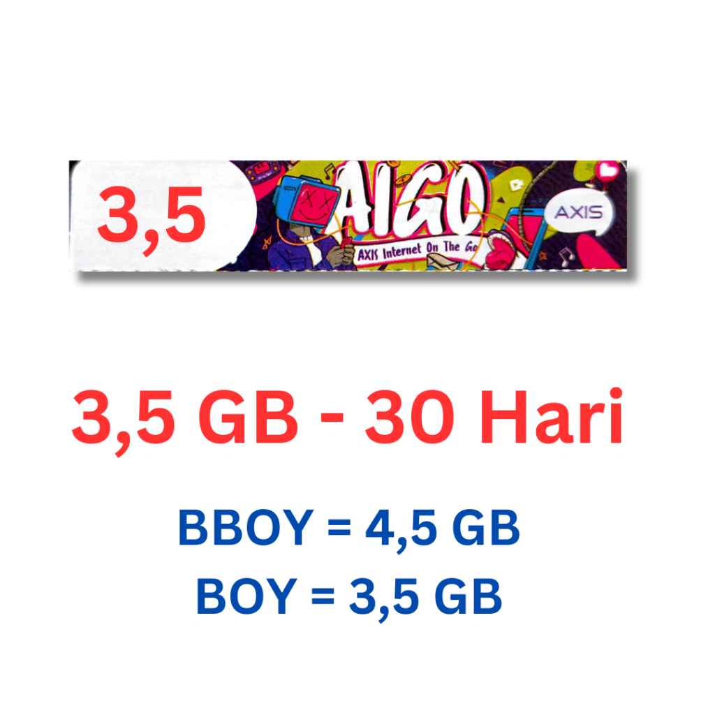 Voucher Axis 3,5 GB 1 Bulan