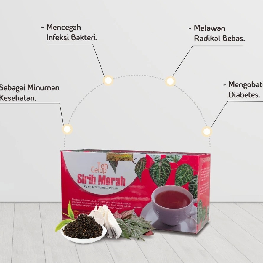 

TEH SIRIH MERAH ASLI Herbal untuk darah tinggi, diabetes & meningkatkan daya tahan 20 kantong