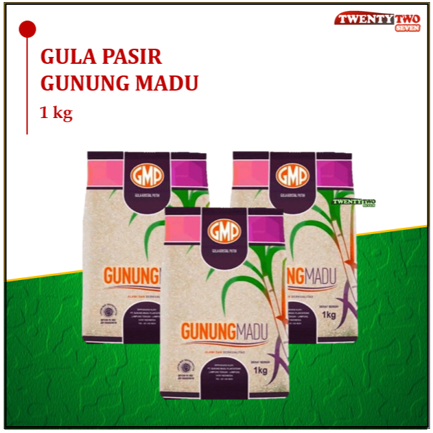 

GMP Gula Putih Pasir Gunung Madu White Sugar 1 kg