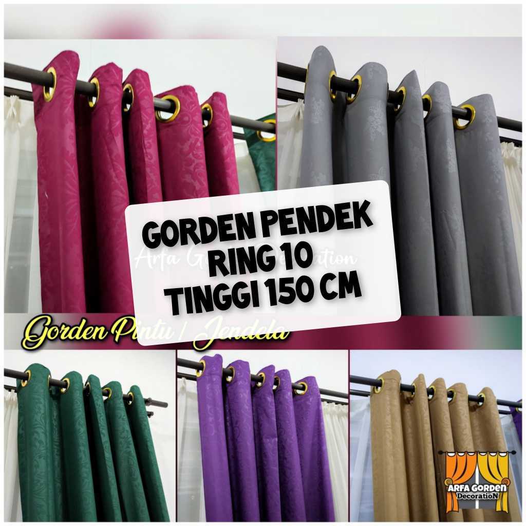 GORDEN JENDELA PENDEK MINIMALIS-TIRAI JENDELA MODEL SMOKRING
