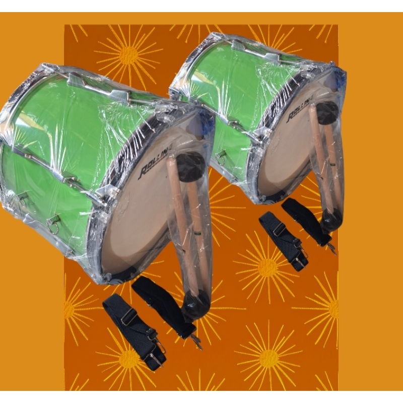 Bass drumband ukuran 16 inchi bass drumband ukuran sd smp sma/umum alat drumband