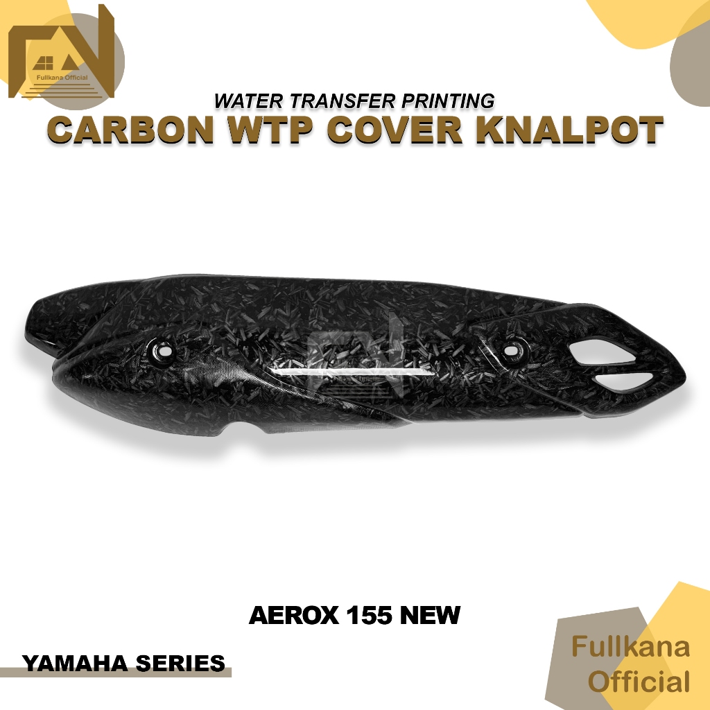 COVER KNALPOT CARBON FORGED NEW AEROX 155 CONNECTED NEW NMAX 155 CONNECTED TUTUP TAMENG PELINGDUNG K