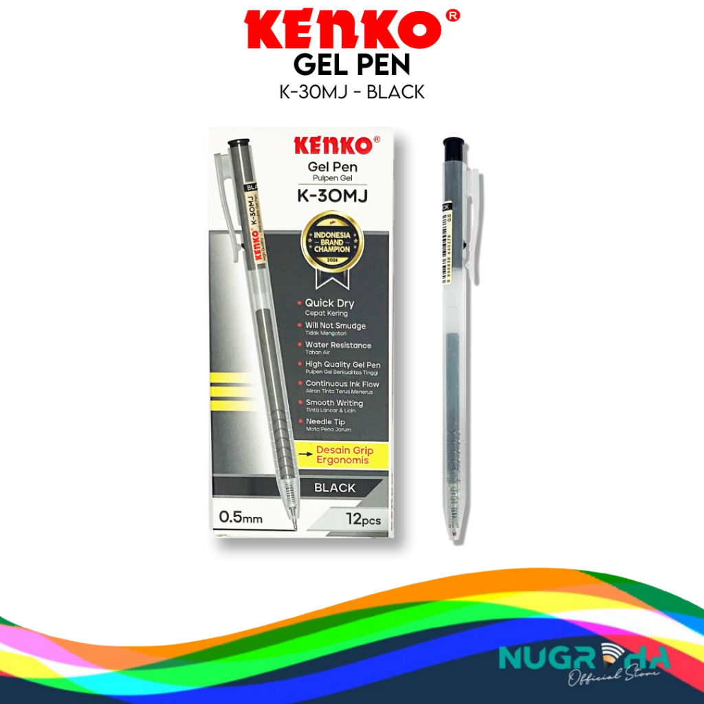 

PEN PENA KENKO K-30MJ 0.5 MM GEL PEN BALLPOINT PULPEN BOLPEN CETEK