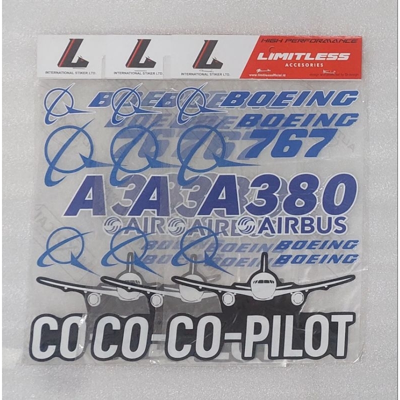 

Stiker Super Clear Boeing