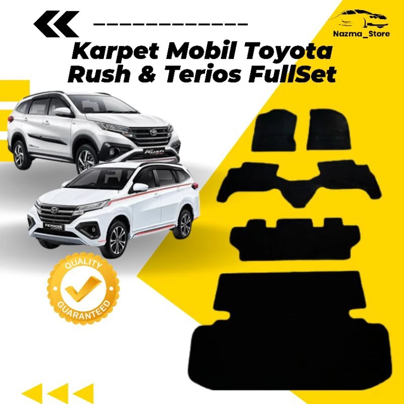 karpet karet Rush fullset alas kaki kabin mobil Rush fullset