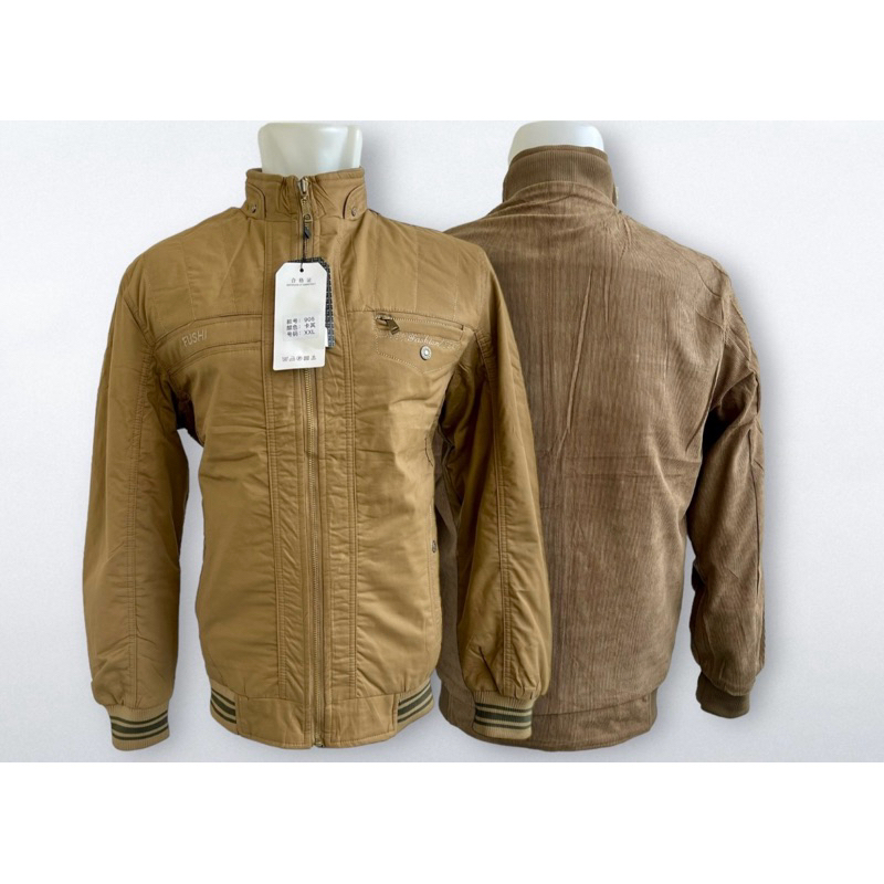 JAKET IMPORT PRIA DEWASA KATUN WASH LAPISAN DALAM KODORAI BOLAK BALIK #905#