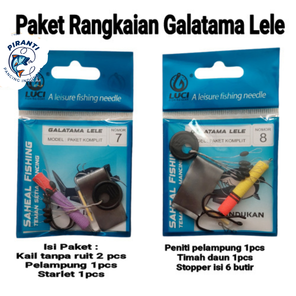 Paket Pancing Rangkaian Kail Galatama Lele Siap Pakai