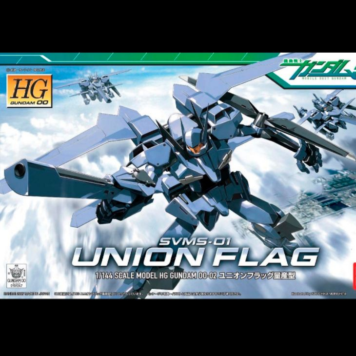 Original Made In Japan HG 1/144 Union Flag , transformable, 00 exia raiser qant