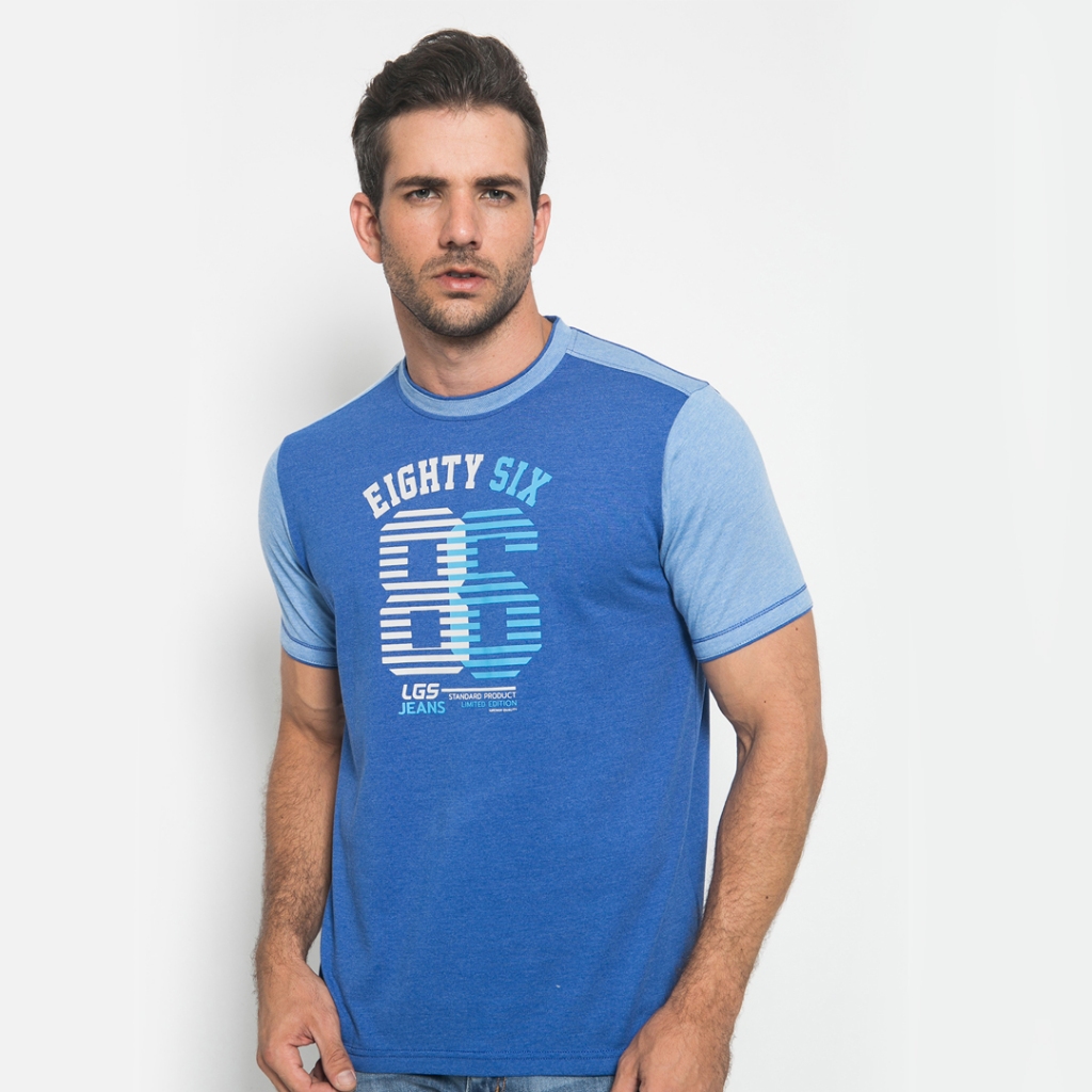 Slim Fit - Kaos Fashion - LGS Jeans 86 - Biru - JTS.322.M2699F.01.C